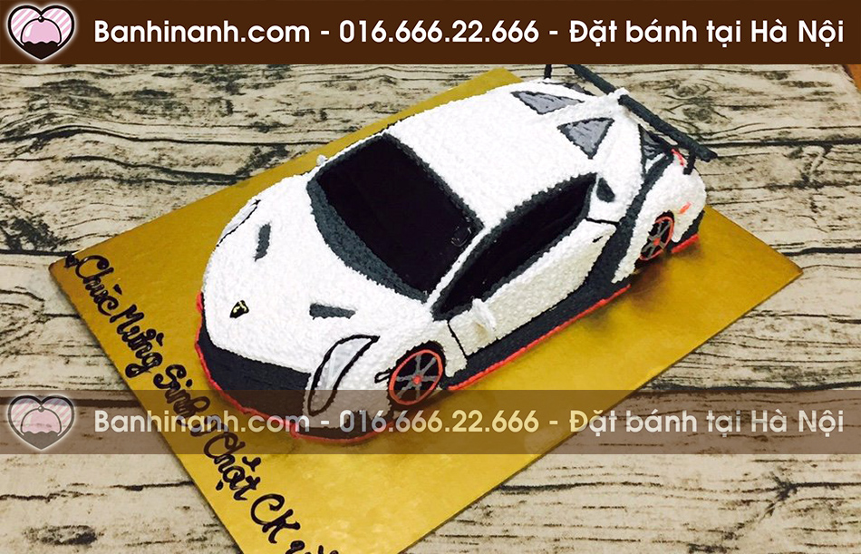 Bánh sinh nhật tạo hình 3D mẫu siêu xe ô tô thể thao hầm hố Lamborghini Veneno cho dân chơi thứ thiệt 3879 - Bánh gato sinh nhật ngon đẹp