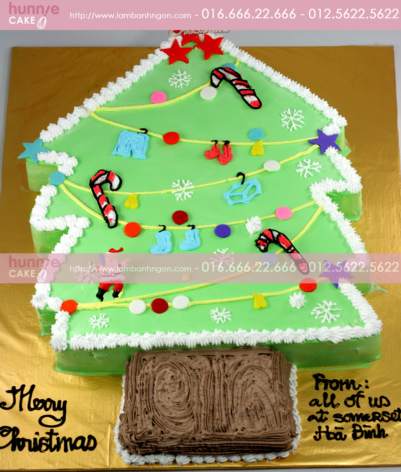 Bánh cây thông xanh dành cho ngày Noel - Christmas Tree 845 - Bánh gato sinh nhật ngon đẹp