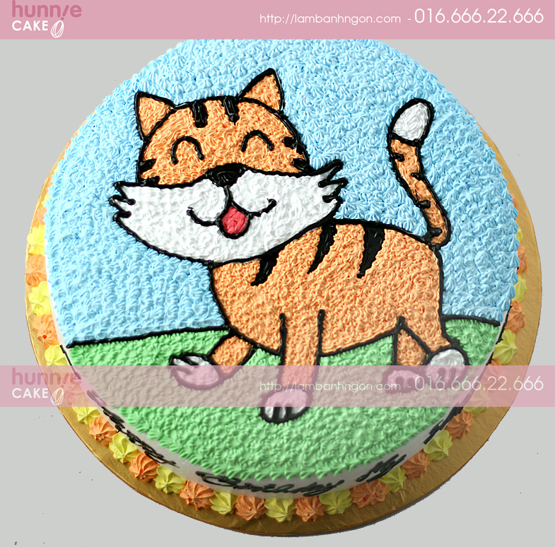 Bánh sinh nhật hình con hổ đáng yêu 170 - Bánh gato sinh nhật ngon đẹp